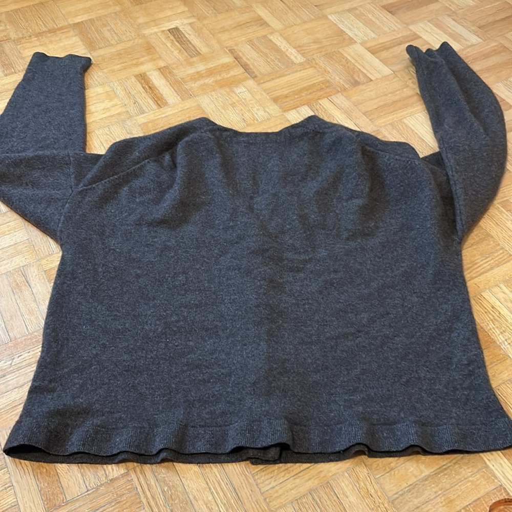 Oak + Fort. Women's Brown Cardigan Sweater - Picture 6 of 13